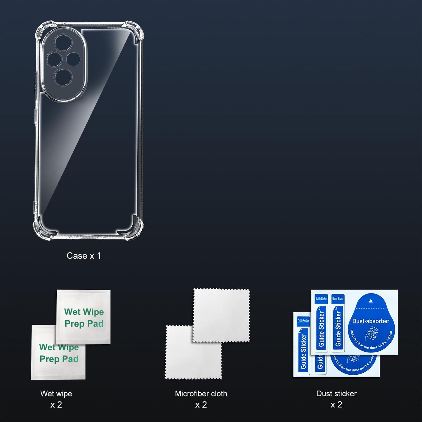 Tentoki Crystal Clear Case for Honor 200 5G