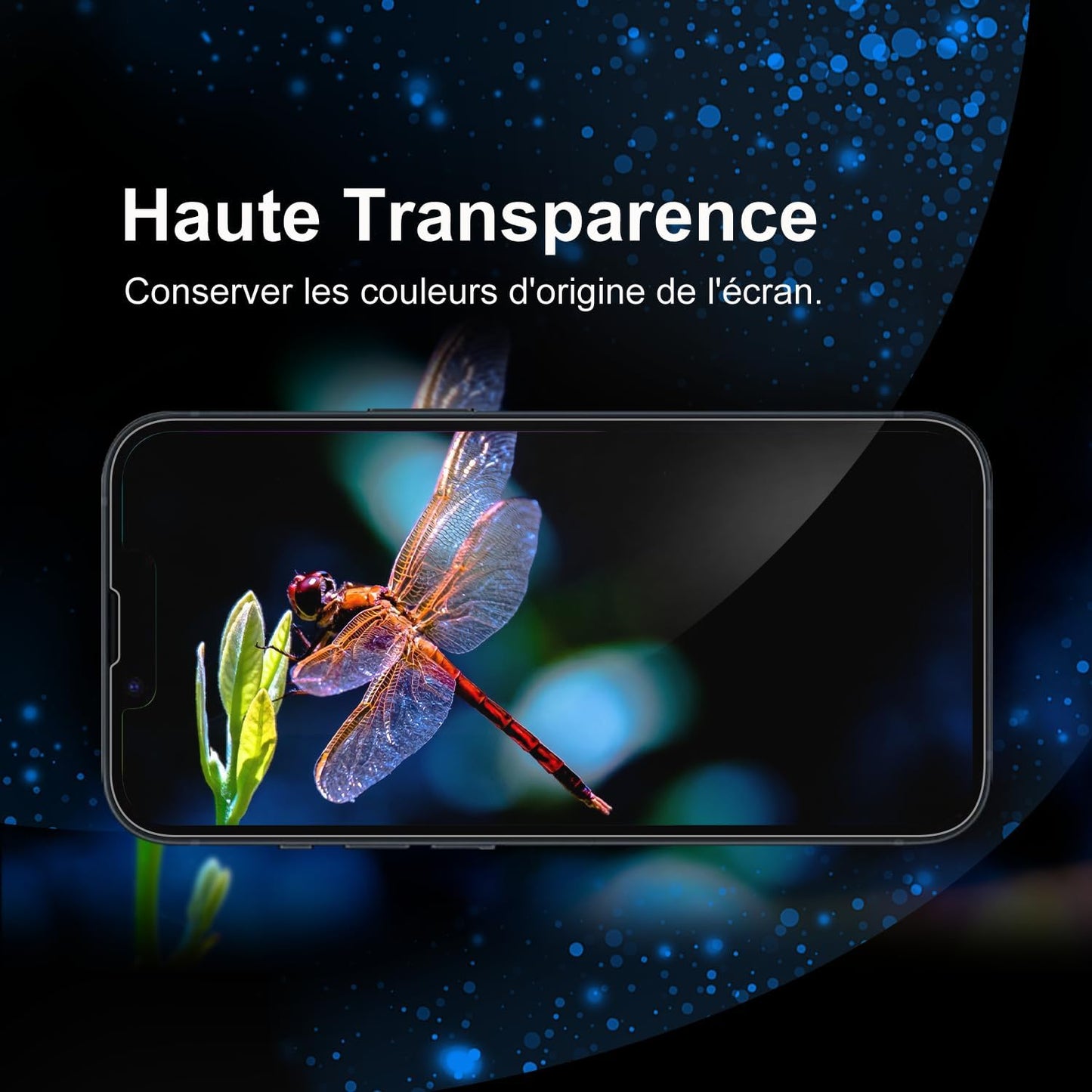 Tentoki Flash Fit Classic HD Clear Glass for iPhone 13 Pro Max / iPhone 14 Plus - 2 Pack