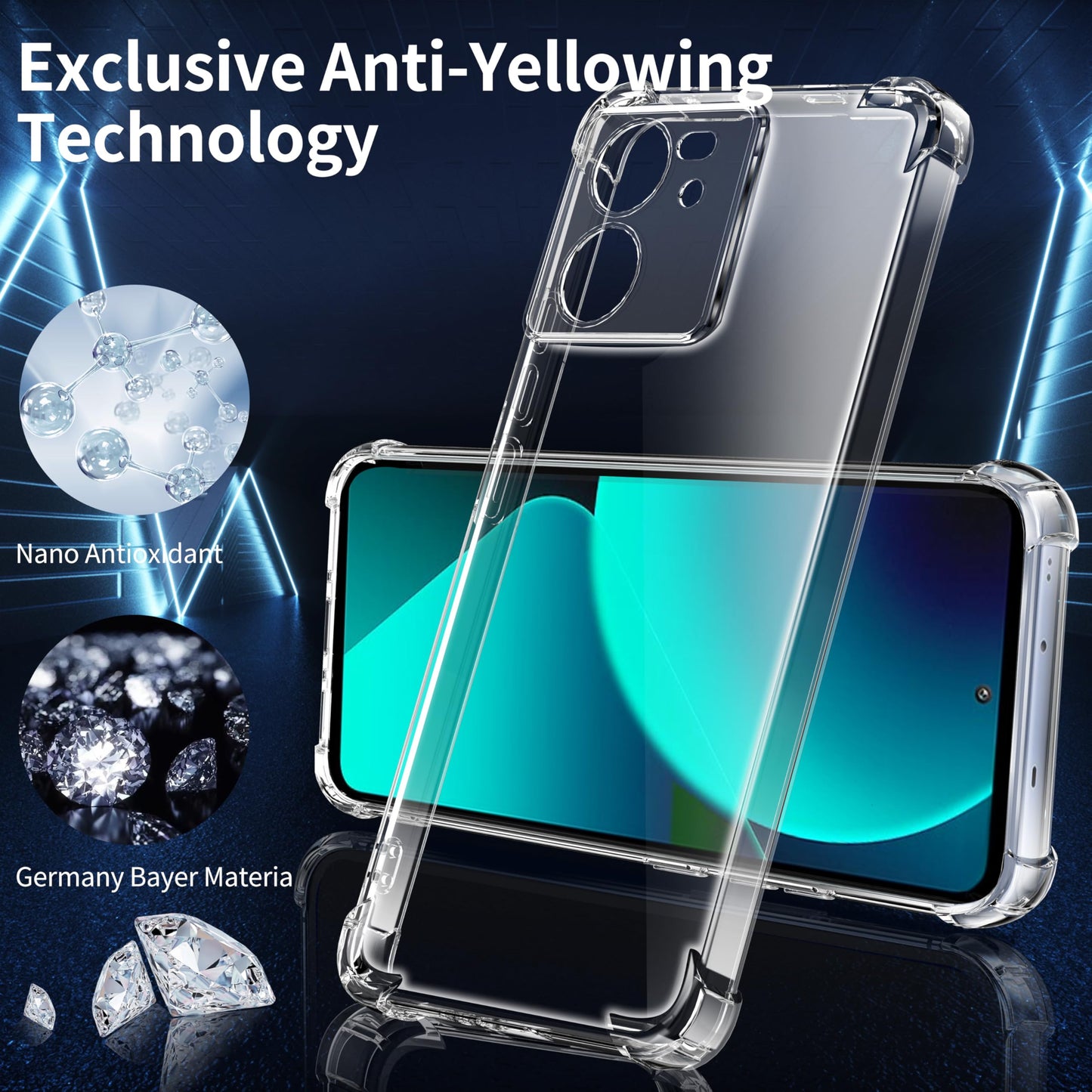 Tentoki Crystal Clear Case for Xiaomi 13T / Xiaomi 13T Pro