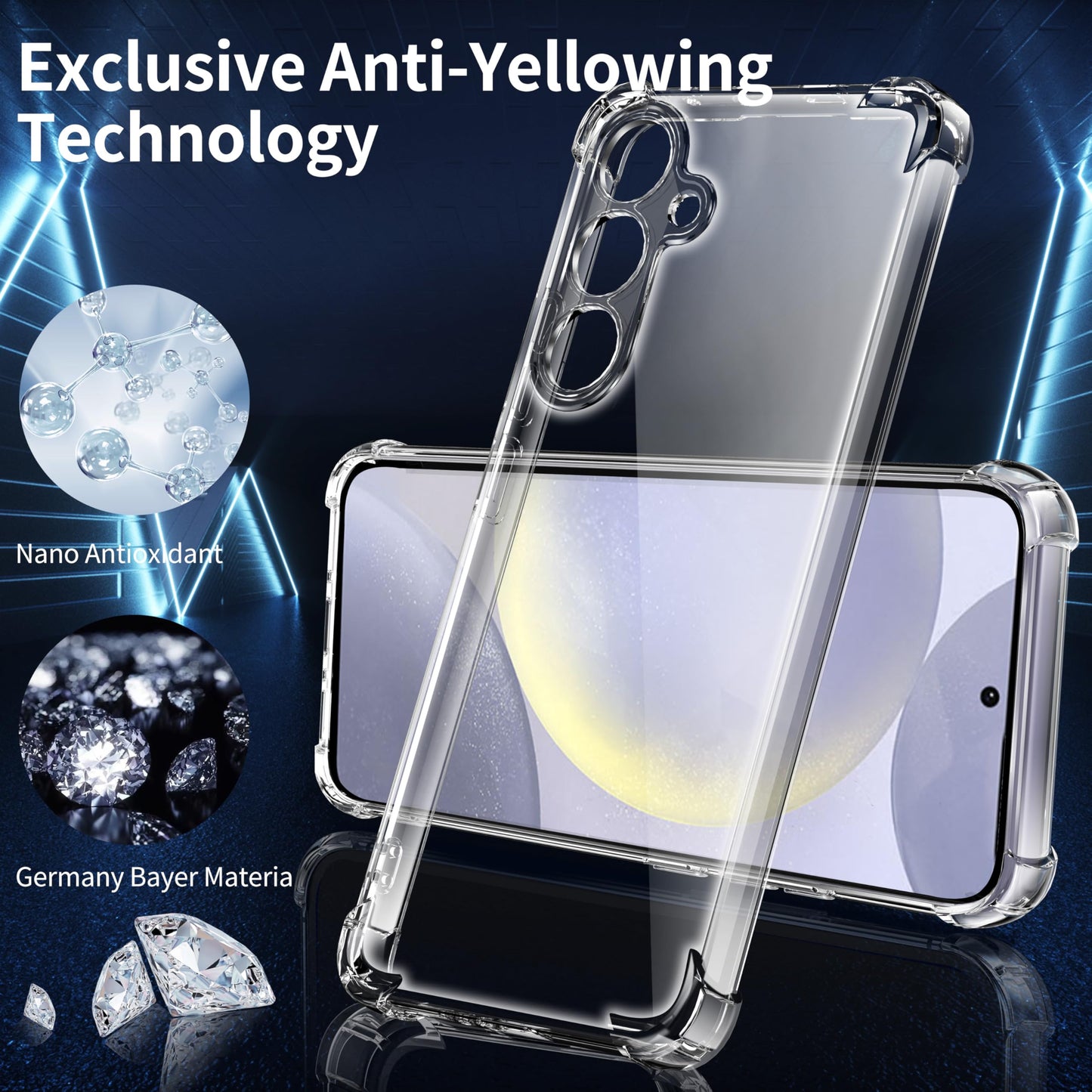 Tentoki Crystal Clear Case for Samsung Galaxy S24+ / S24Plus