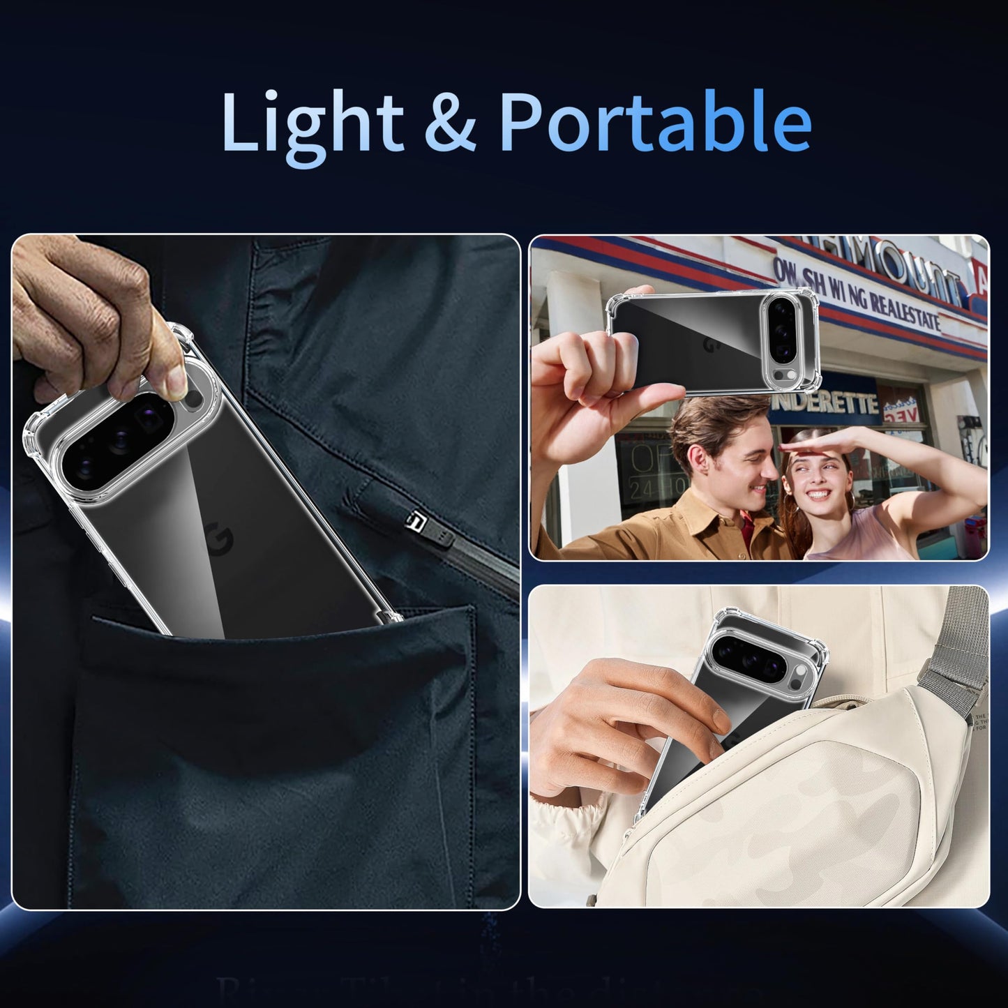 Tentoki Crystal Clear Case for Google Pixel 10 / 10 Pro