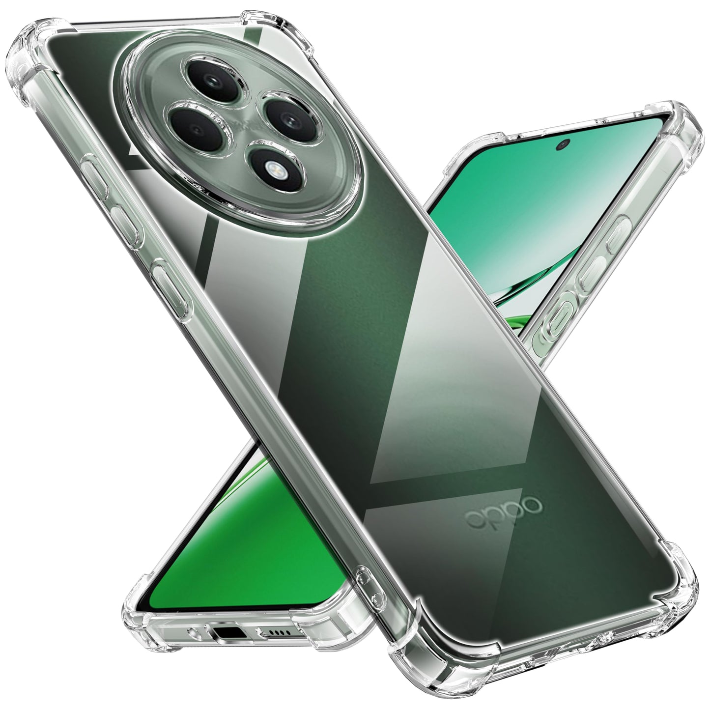Tentoki Crystal Clear Case for OPPO Reno 12 FS 5G / OPPO Reno 12 F 5G