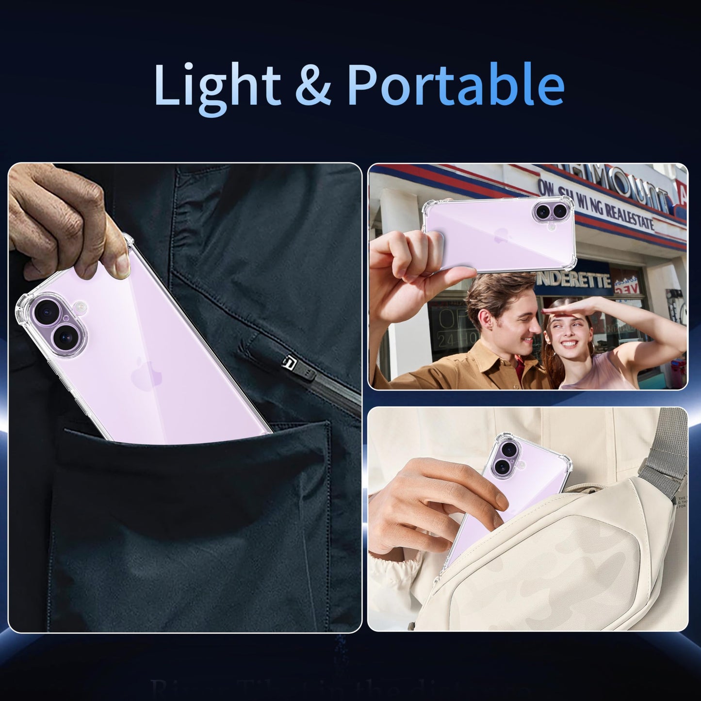 Tentoki Crystal Clear Case for iPhone 17