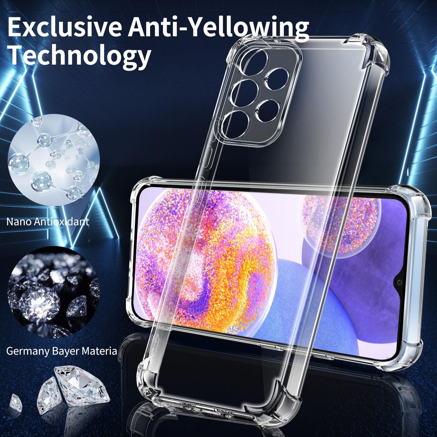 Tentoki Crystal Clear Case for Samsung A23 5G