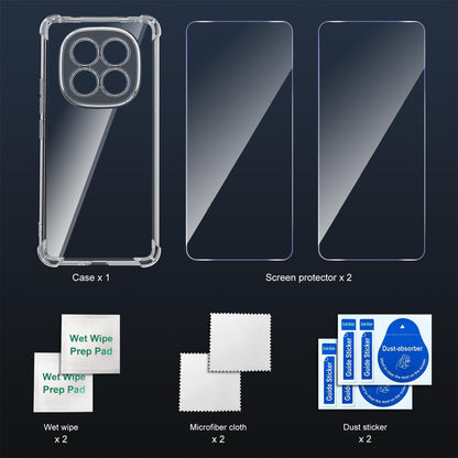 Tentoki Crystal Clear Protection Kit for Xiaomi Redmi Note 15 Pro 5G - Case + 2 HD Glass