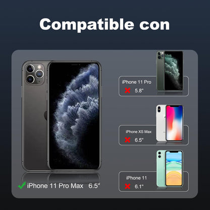 Tentoki Crystal Clear Protection Kit for iPhone 11 Pro Max - Case + 2 HD Glass