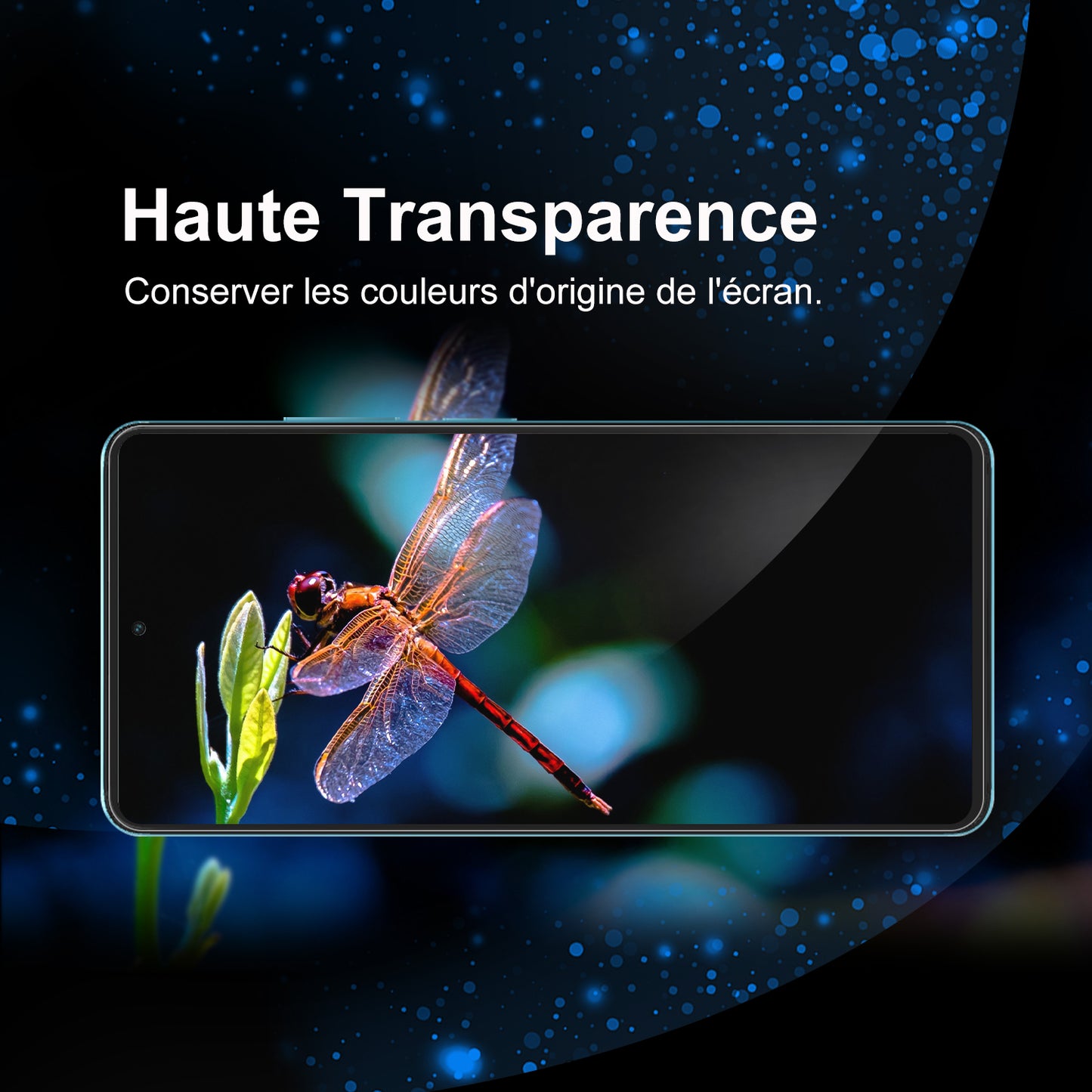 Tentoki Tempered Glass for Xiaomi Redmi Note 13 4G / 5G [2 Pack] Screen Protector Glass - Air Bubble Free - [0.26mm] [Anti Scratch, 9H Hardness] Ultra Transparent - Black