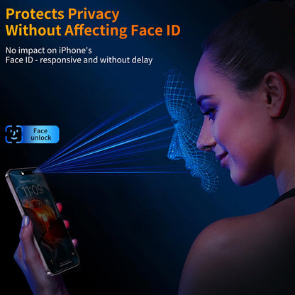Tentoki Flash Fit Classic Privacy Glass for iPhone 15 / iPhone 16 - 2 Pack