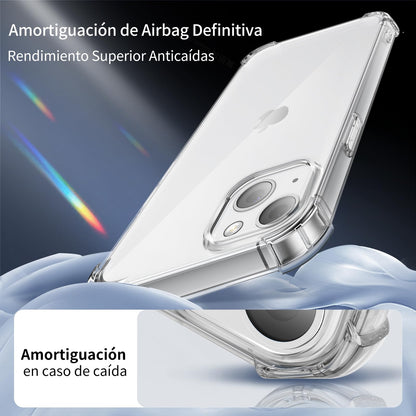 Tentoki Crystal Clear Protection Kit for iPhone 13 Mini - Case + 2 HD Glass