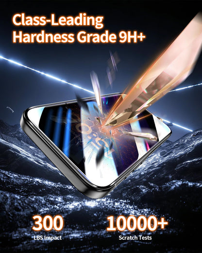 Tentoki Flash Fit Pro Premium Privacy Glass for iPhone 13 / 13 Pro / 14 - 2 Pack