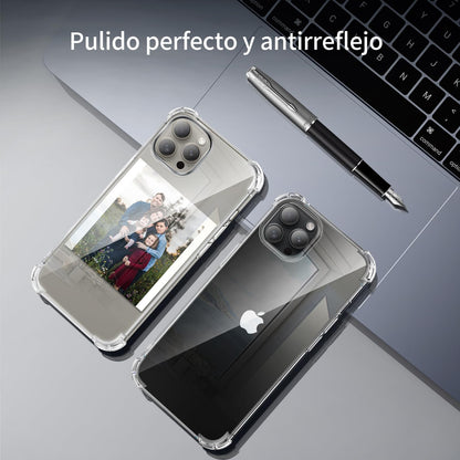Tentoki Crystal Clear Protection Kit for iPhone 15 Pro - Case + 2 HD Glass