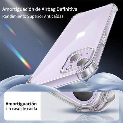 Tentoki Crystal Clear Protection Kit for iPhone 14 Plus - Case + 2 HD Glass