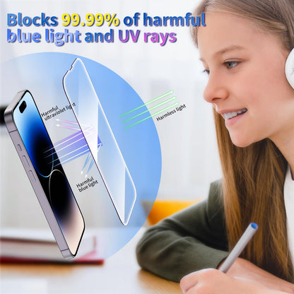 Tentoki Flash Fit Classic Anti-Blue Light Glass for iPhone 14 Pro Max - 2 Pack