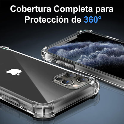 Tentoki Crystal Clear Protection Kit for iPhone 11 Pro Max - Case + 2 HD Glass