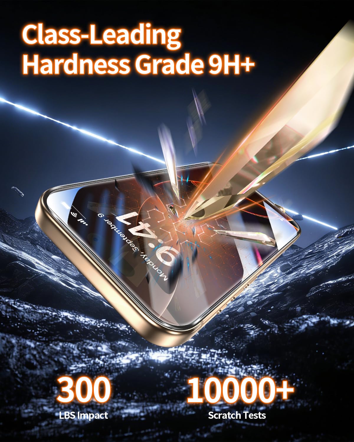 Tentoki Flash Fit Pro Premium HD Clear Glass for iPhone 16 Pro Max - 2 Pack