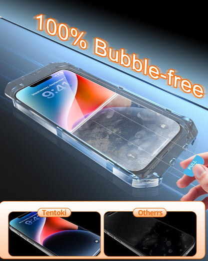 Tentoki Flash Fit Pro Premium HD Clear Glass for iPhone 13 Pro Max / iPhone 14 Plus - 2 Pack