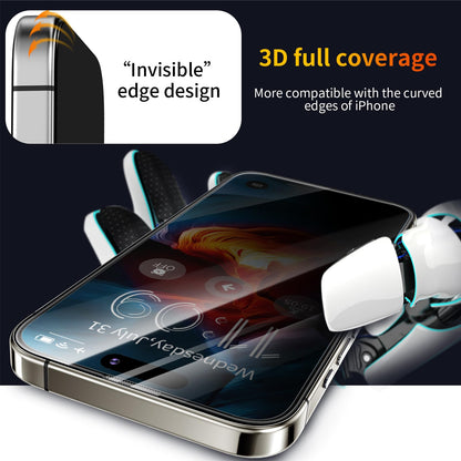 Tentoki Flash Fit Classic Privacy Glass for iPhone 15 / iPhone 16 - 2 Pack