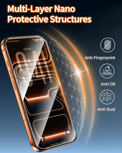 Tentoki Flash Fit Pro Premium HD Clear Glass for iPhone 17 Pro - 2 Pack