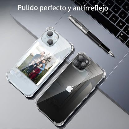 Tentoki Crystal Clear Protection Kit for iPhone 15 Plus - Case + 2 HD Glass