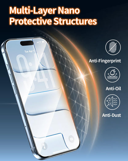 Tentoki Flash Fit Pro Premium HD Clear Glass for iPhone 17 Air - 2 Pack
