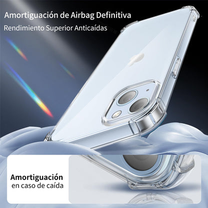 Tentoki Crystal Clear Protection Kit for iPhone 15 Plus - Case + 2 HD Glass