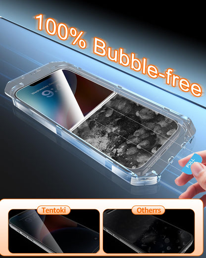 Tentoki Flash Fit Pro Premium Privacy Glass for iPhone 13 Pro Max / iPhone 14 Plus - 2 Pack
