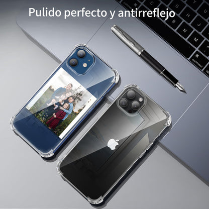 Tentoki Crystal Clear Protection Kit for iPhone 12 - Case + 2 HD Glass