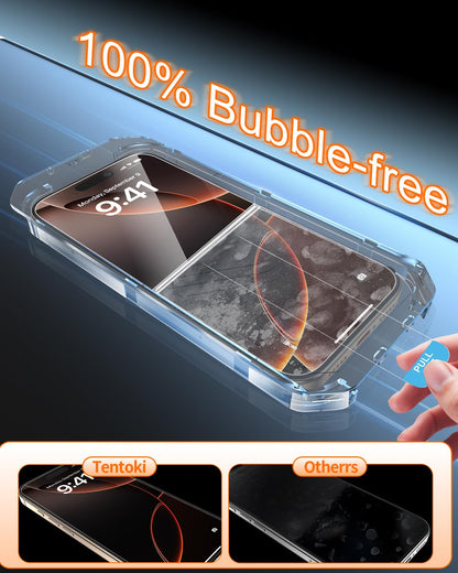 Tentoki Flash Fit Pro Premium HD Clear Glass for iPhone 16 Pro Max - 2 Pack