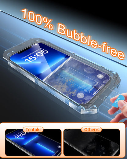 Tentoki Flash Fit Pro Premium HD Clear Glass for iPhone 13 / 13 Pro / 14 - 2 Pack