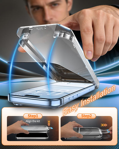 Tentoki Flash Fit Pro Premium Privacy Glass for iPhone 17 Air - 2 Pack