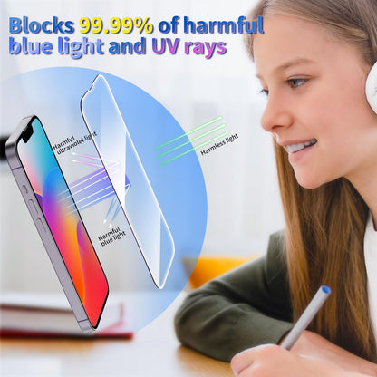 Tentoki Flash Fit Classic Anti-Blue Light Glass for iPhone 13 Pro Max / iPhone 14 Plus - 2 Pack