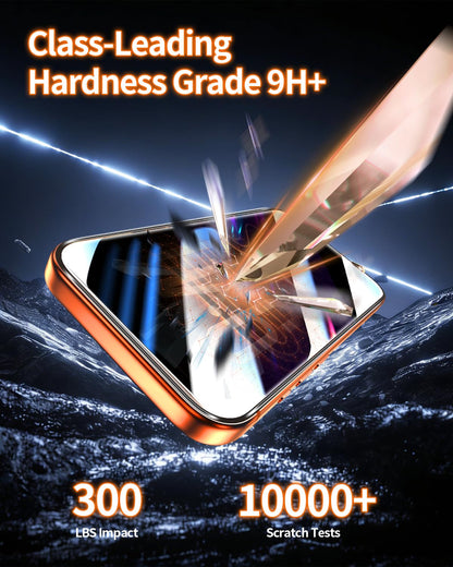 Tentoki Flash Fit Pro Premium Privacy Glass for iPhone 17 Pro - 2 Pack