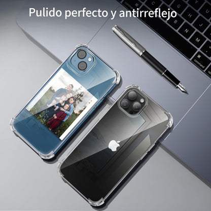 Tentoki Crystal Clear Protection Kit for iPhone 13 - Case + 2 HD Glass
