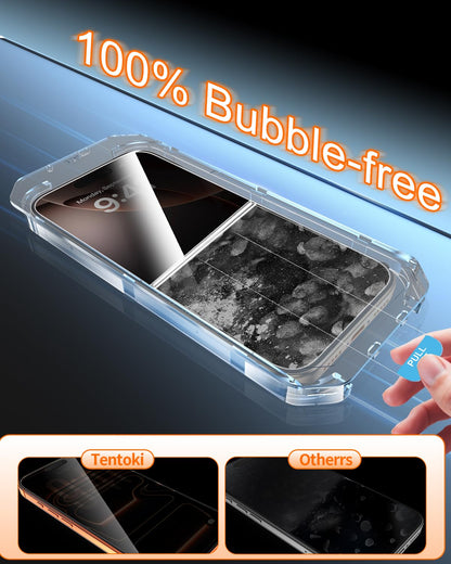 Tentoki Flash Fit Pro Premium Privacy Glass for iPhone 16 Pro Max - 2 Pack
