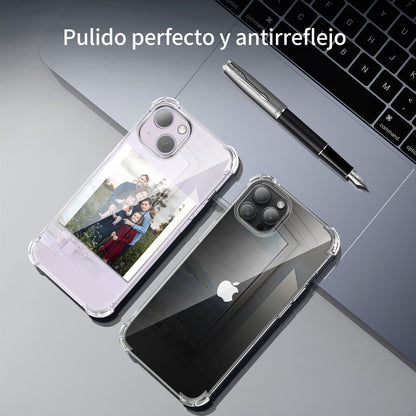 Tentoki Crystal Clear Protection Kit for iPhone 14 Plus - Case + 2 HD Glass