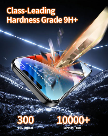 Tentoki Flash Fit Pro Premium HD Clear Glass for iPhone 13 Pro Max / iPhone 14 Plus - 2 Pack
