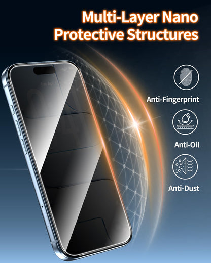 Tentoki Flash Fit Pro Premium Privacy Glass for iPhone 17 Air - 2 Pack