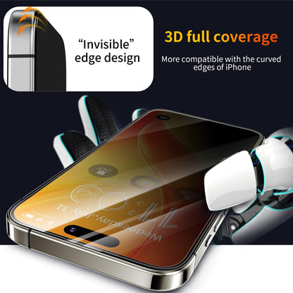 Tentoki Flash Fit Classic Privacy Glass for iPhone 15 Pro - 2 Pack