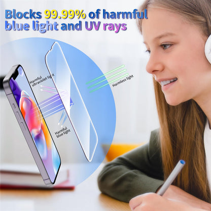 Tentoki Flash Fit Classic Anti-Blue Light Glass for iPhone 13 / 13 Pro / 14 - 2 Pack