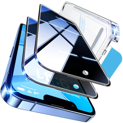 Tentoki Flash Fit Pro Premium Privacy Glass for iPhone 13 / 13 Pro / 14 - 2 Pack