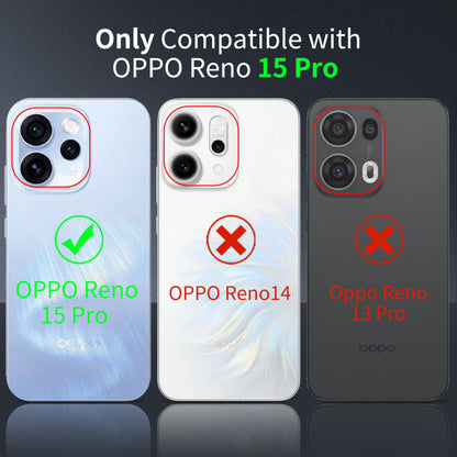 Tentoki Crystal Clear Protection Kit for OPPO Reno 15 Pro 5G 国际版 - Case + 2 HD Glass