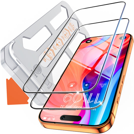 Tentoki Flash Fit Classic HD Clear Glass for iPhone 17 Pro - 2 Pack
