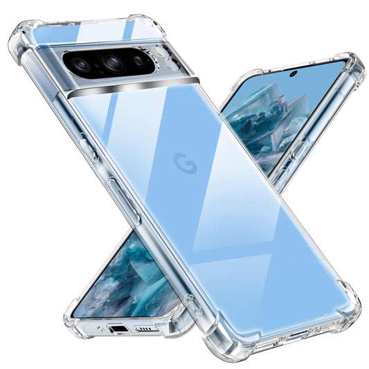 Tentoki Crystal Clear Case for Google Pixel 8 Pro