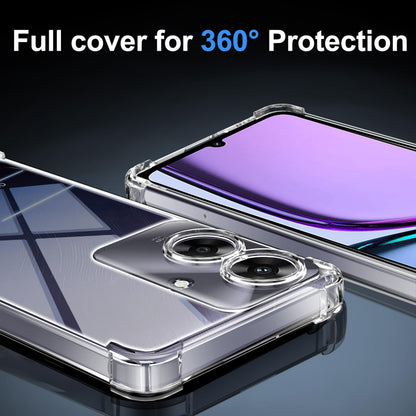 Tentoki Crystal Clear Protection Kit for Realme Note 60 - Case + 2 HD Glass