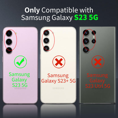 Tentoki Crystal Clear Case for Samsung Galaxy S23 5G
