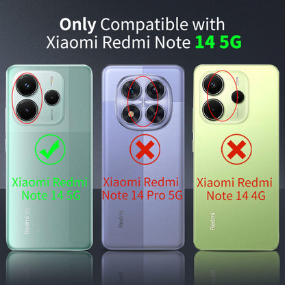 Tentoki Crystal Clear Case for Xiaomi Redmi Note 14 5G