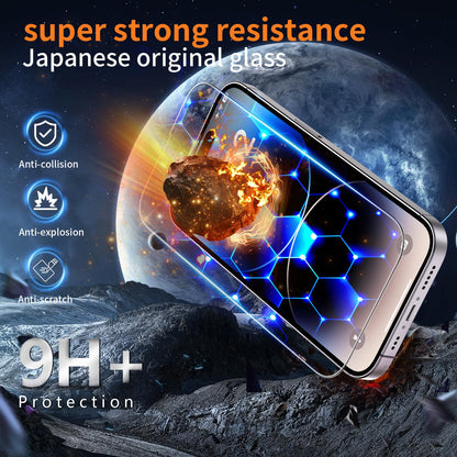 Tentoki Flash Fit Classic HD Clear Glass for iPhone 14 Pro Max - 2 Pack