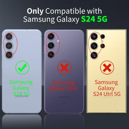 Tentoki Crystal Clear Case for Samsung Galaxy S24 5G