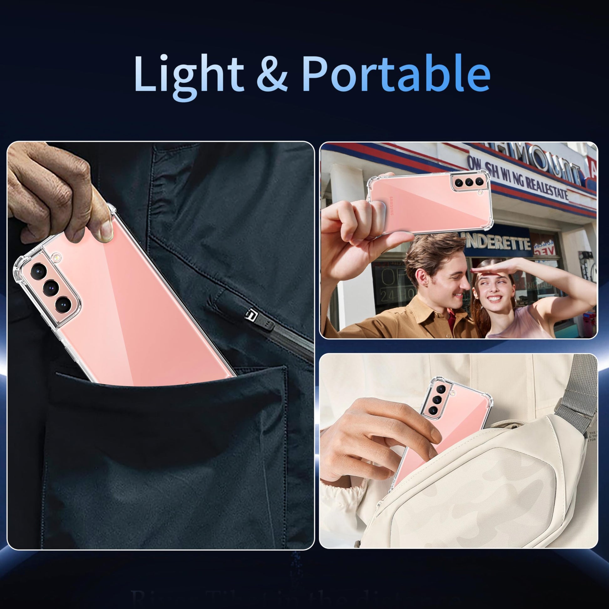 Tentoki Crystal Clear Case for Samsung Galaxy S21 5G
