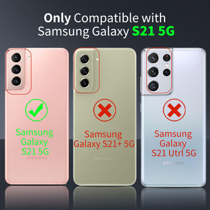 Tentoki Crystal Clear Case for Samsung Galaxy S21 5G